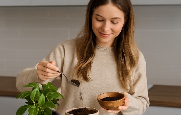 using coffee grounds in the kitchen