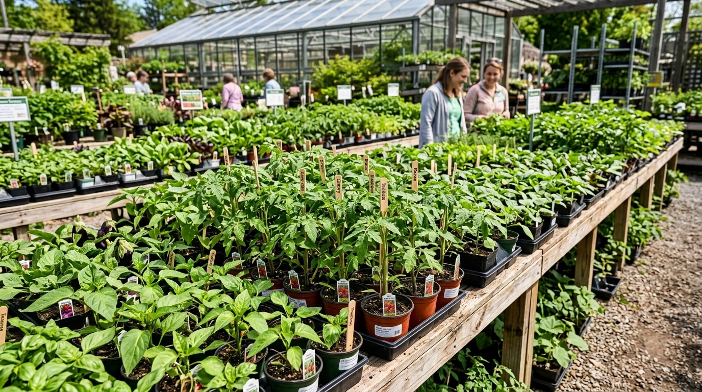 Tomato Plants and Warm-Season Vegetable Starts