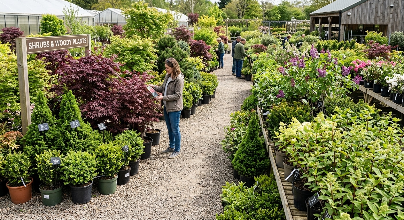 Woody Plants and Shrubs for Permanent Landscape Features