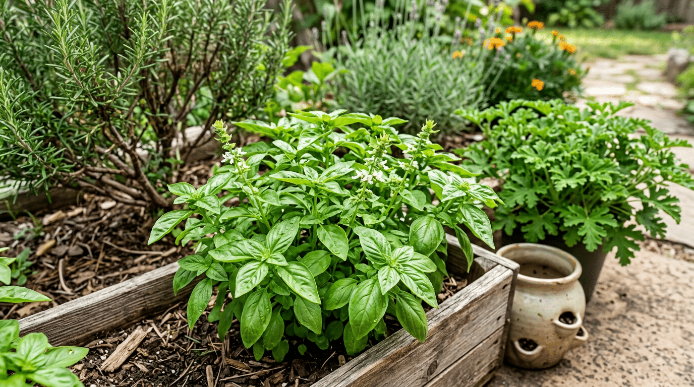 Basil: An Everyday Culinary Herb With Mosquito-Deterring Aromatics