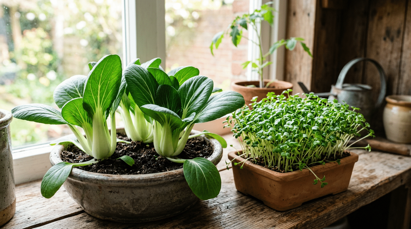 Bok Choy and Cress: Quick-Harvest Asian Greens and Indoor Vegetables