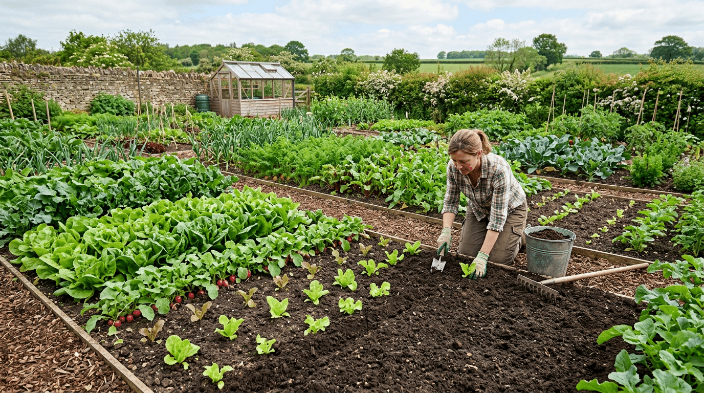Succession Planting and Soil Preparation for Continuous Vegetable Harvests
