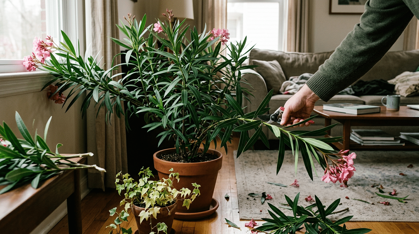 Why Oleander Should Stay Far From Your Living Room